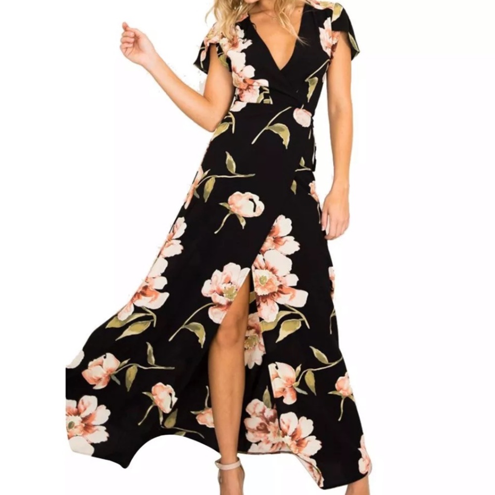 Long Floral Maxi Dress